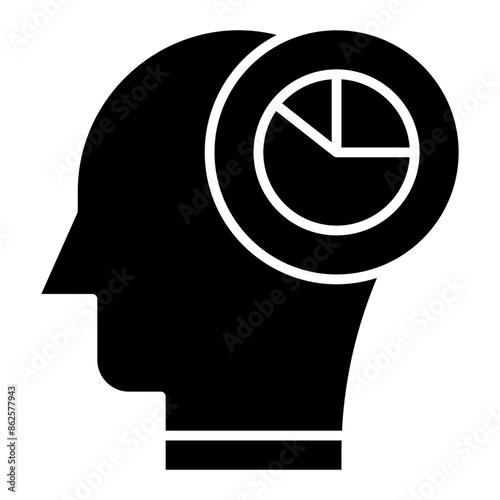 Vector Icon analysis, mind, thought, user, human brain