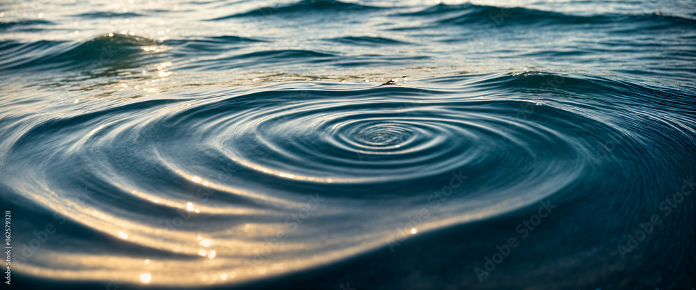 Calm Sea Water Surface Texture: Gentle Swells Calm Sea Water Surface Texture: Gentle Swells