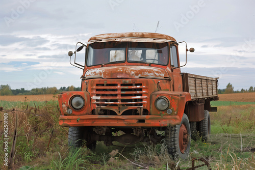 old truck in the field