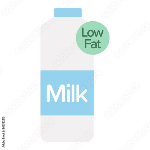 low fat milk icon