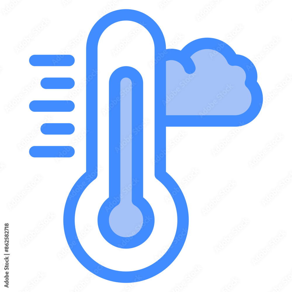 Vector Icon fahrenheit, cloudy, measurement, scale, temperature, thermometer Vector Icon fahrenheit, cloudy, measurement, scale, temperature, thermometer