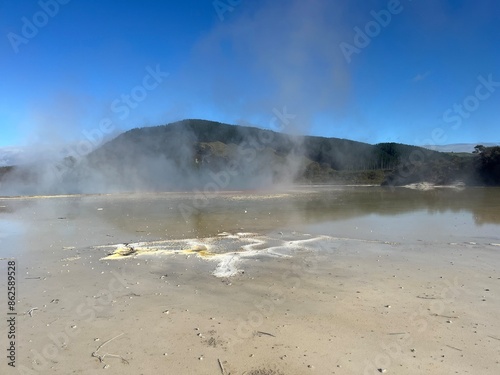 Wai-O-Tapu Thermal Wonderland, Rotorua, North Island of New Zealand