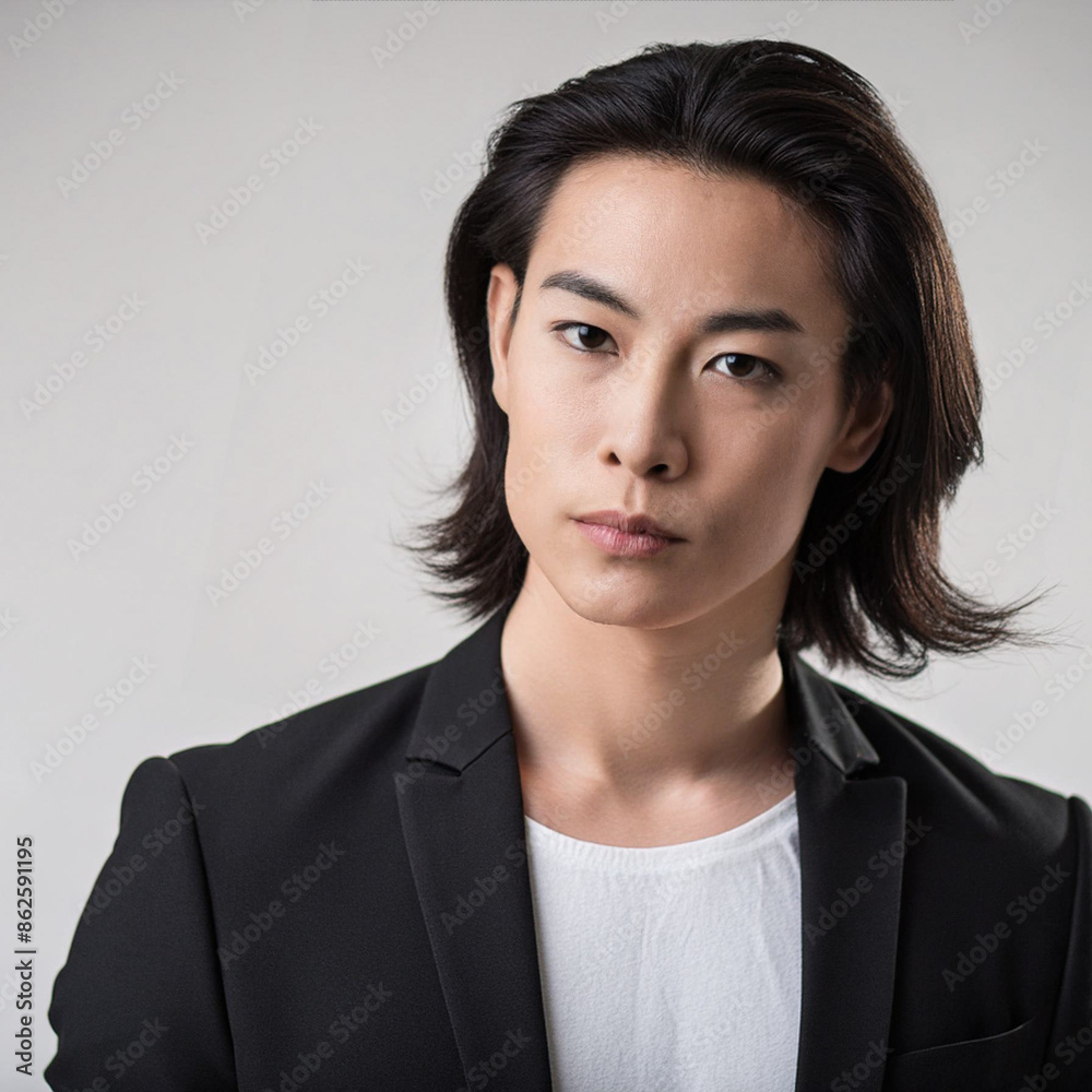 Studio Portrait of Young Handsome Man Studio Portrait of Young Handsome Man