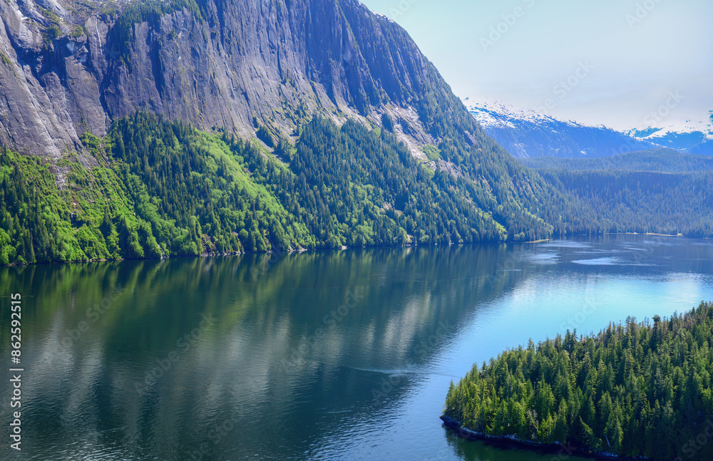 Aerial view of Misty Fjords National Monument. Alaska. USA.