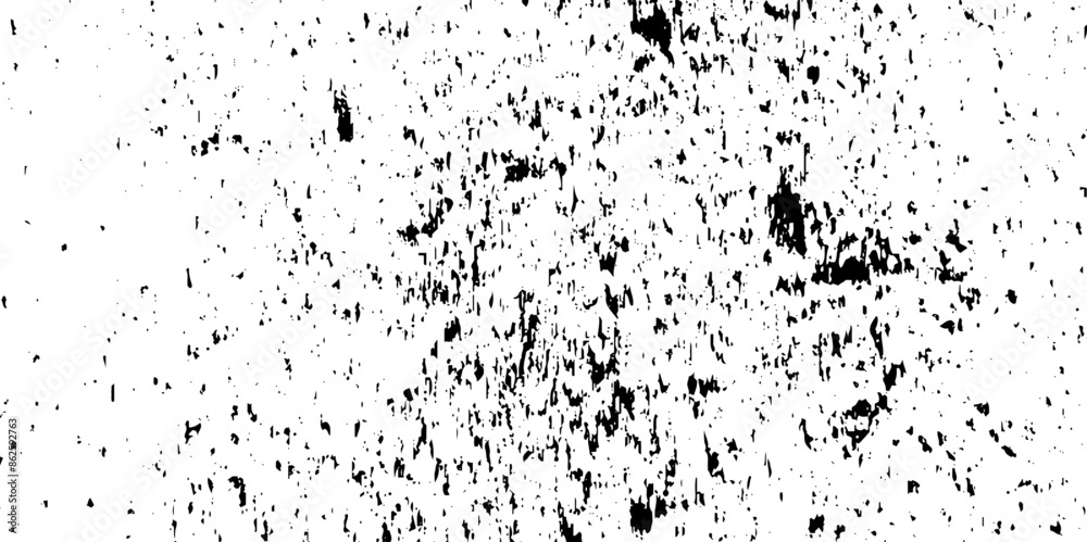 Fototapeta premium Black and white grunge seamless texture. Dust and scratches grain texture on white and black background. Dust overlay distress grungy effect paint. 