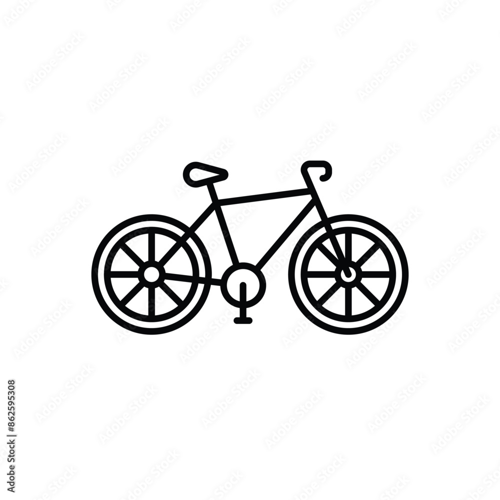 Fototapeta premium Bicycle vector icon