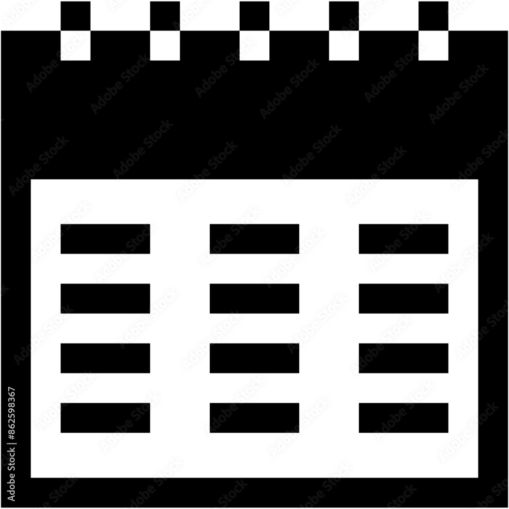 Vector Icon Calendar, schedule, time and date, events, calendary date Vector Icon Calendar, schedule, time and date, events, calendary date