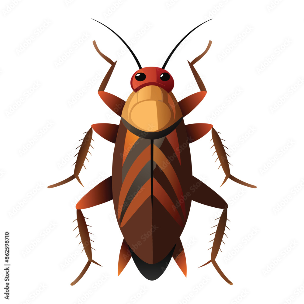 a cockroach isolated on white a cockroach isolated on white