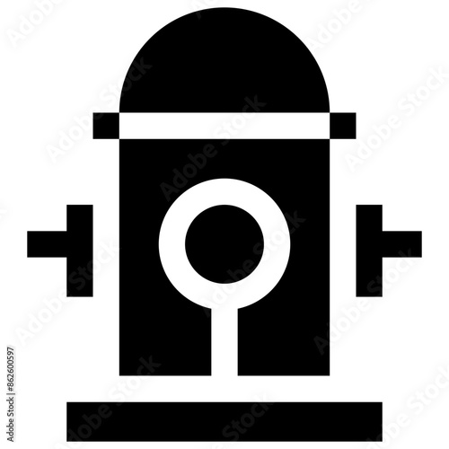 Vector Icon fire, firehydrant, hydrant, water, Constraction