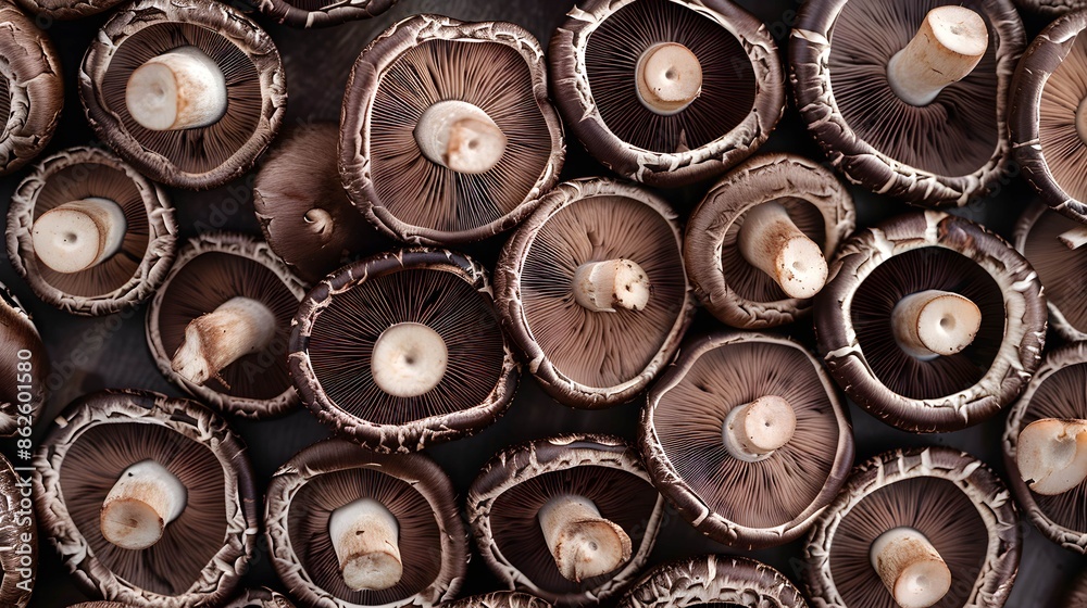 background texture of portobello mushrooms background texture of portobello mushrooms