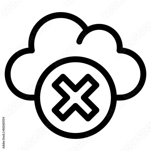 cross, cloud, Cloud Service, networking, information technology Icon