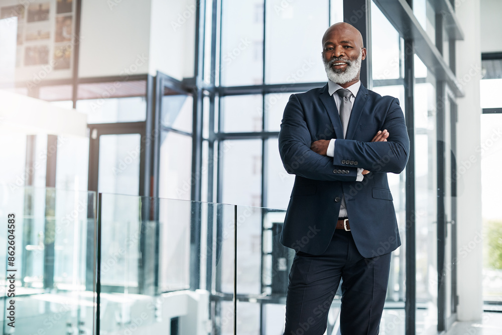 Mature, businessman and arms crossed with portrait in office of legal agency, bureau and professional ceo for justice. Entrepreneur, happy with confidence in corporate company for litigation and law. Mature, businessman and arms crossed with portrait in office of legal agency, bureau and professional ceo for justice. Entrepreneur, happy with confidence in corporate company for litigation and law.