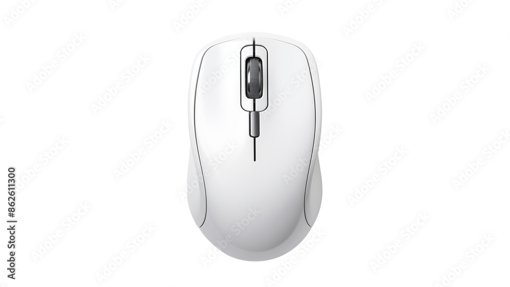 White computer mouse cutout. Isolated computer mouse on transparent background White computer mouse cutout. Isolated computer mouse on transparent background