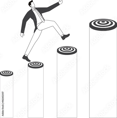 Businessman Next Target, Growing Business