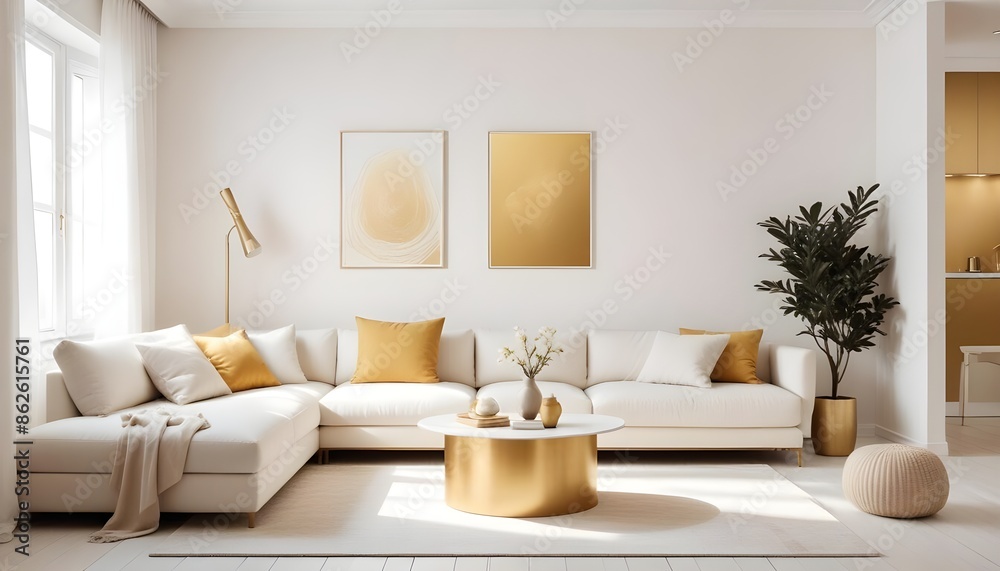 Photo interior modern design room 3d illustration Photo interior modern design room 3d illustration