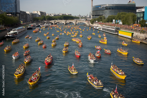 Parisian spectacle unfolds ...