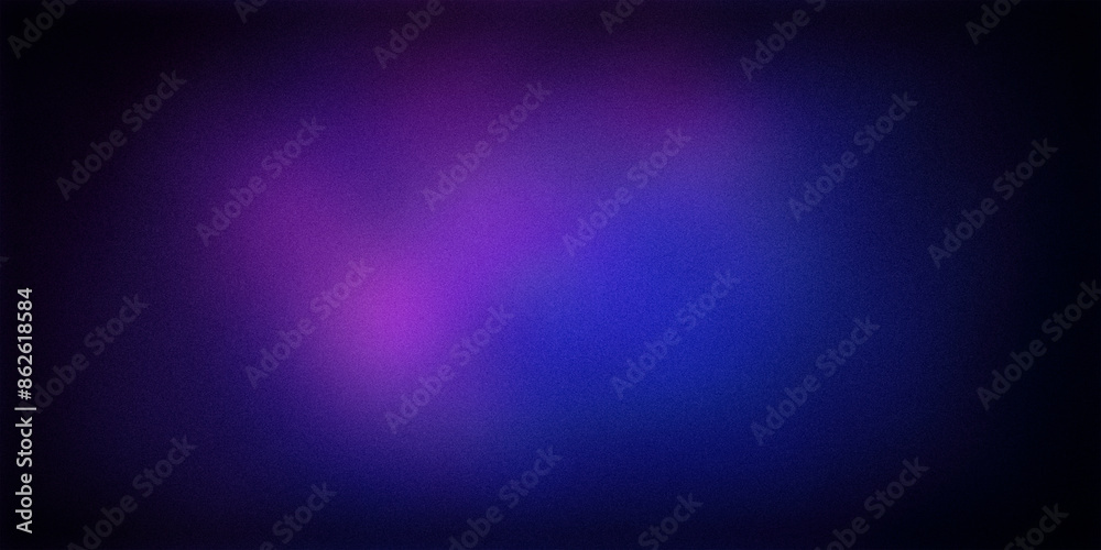 Obraz premium A smooth gradient background with deep blue transitioning to rich purple shades. Ideal for modern designs, presentations, and digital artworks, this gradient adds a bold and calming touch