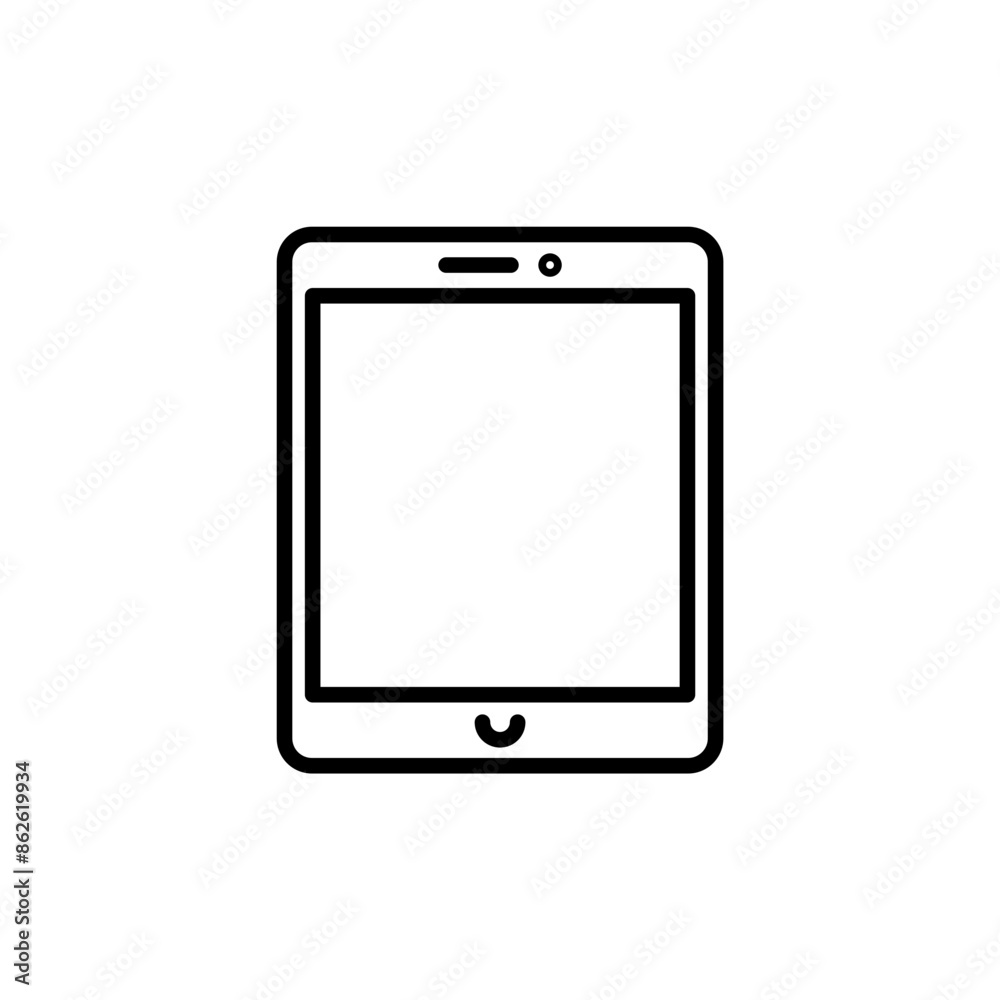 Tablet Icon for Digital Devices and Apps Tablet Icon for Digital Devices and Apps