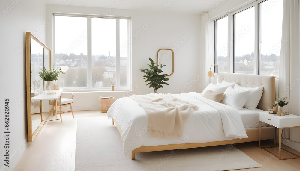 Photo interior modern design room 3d illustration Photo interior modern design room 3d illustration
