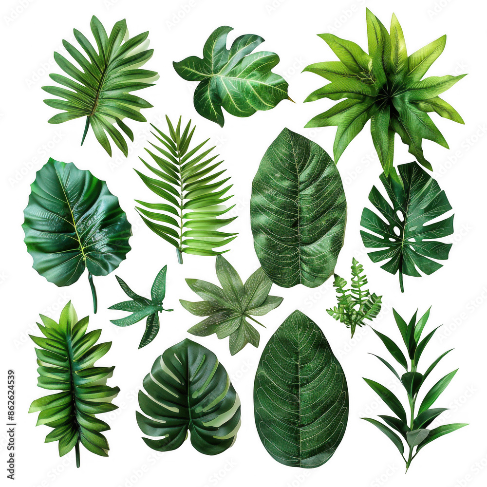 Lush Tropical Green Leaves Lush Tropical Green Leaves
