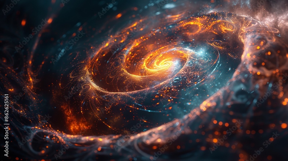 Obraz premium Deep space stars clouds and galaxy