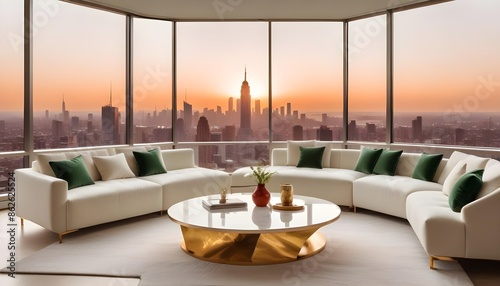 Photo interior modern design room 3d illustration