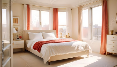 Photo interior modern design room 3d illustration