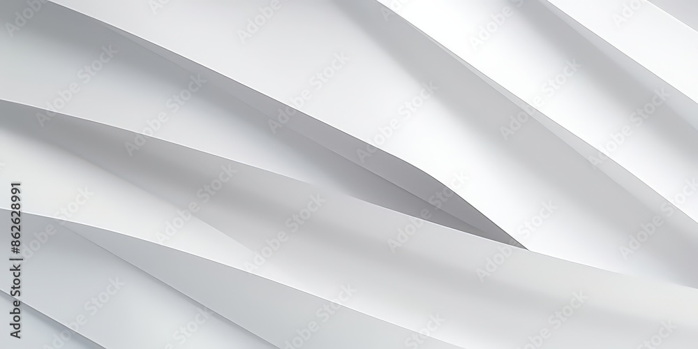 Abstract White Curves and Shapes Abstract White Curves and Shapes