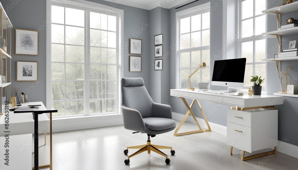 Photo interior modern design room 3d illustration