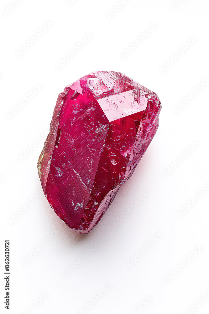 ruby on isolated white background ruby on isolated white background