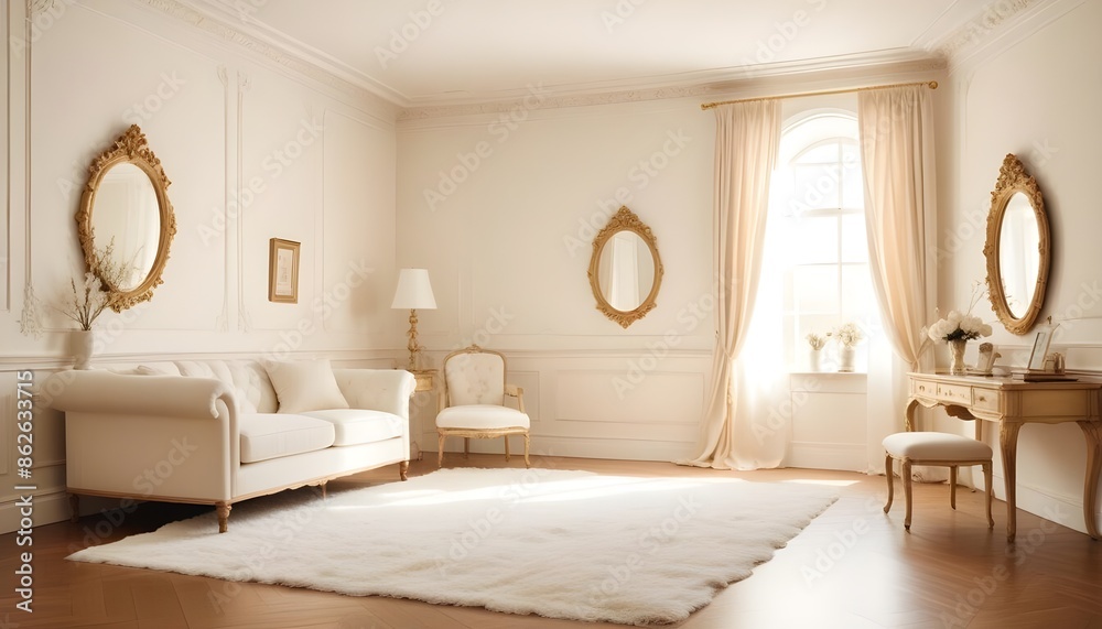 Photo interior modern design room 3d illustration Photo interior modern design room 3d illustration