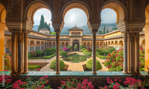 Courtyard of the Alhambra, Granada