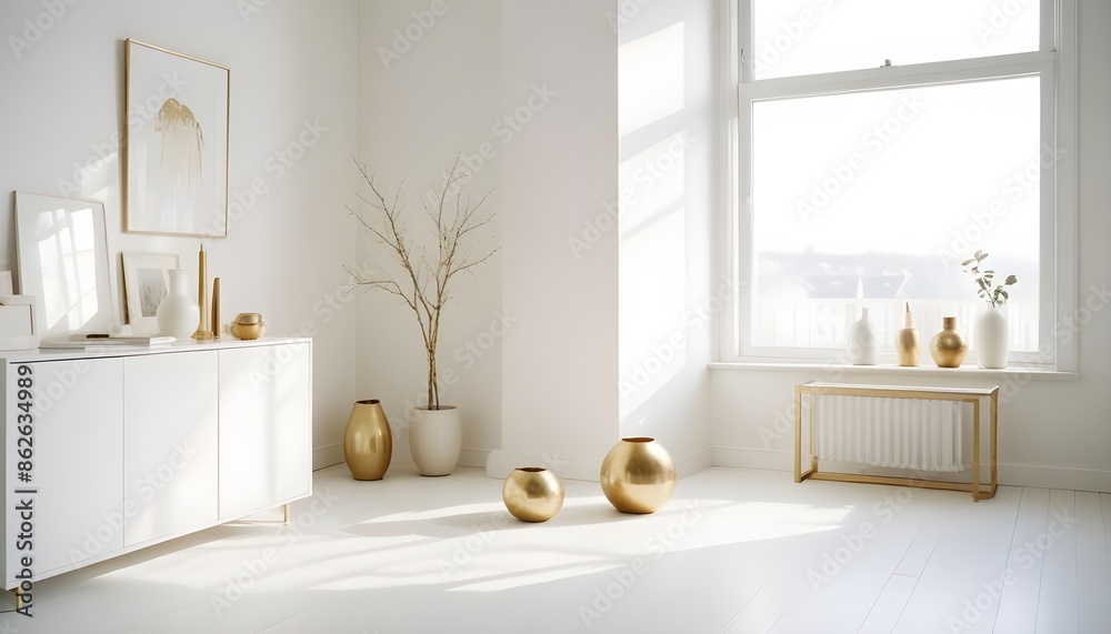 Photo interior modern design room 3d illustration