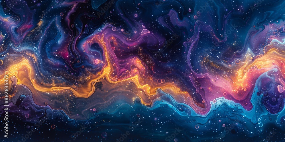 Pastel hues waves, landscape, surreal, AI generated Pastel hues waves, landscape, surreal, AI generated