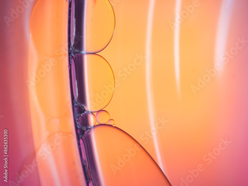 pastel artistic of oil drop floating on the water