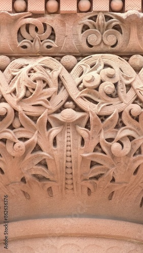 Photography Colonial Romanesque Revival architectural details in Old City Hall, a heritage b