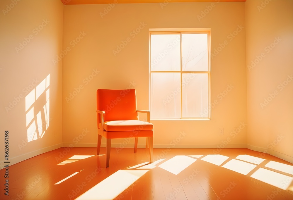 Fototapeta premium Photo interior modern design room 3d illustration