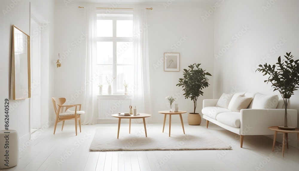 Photo interior modern design room 3d illustration Photo interior modern design room 3d illustration