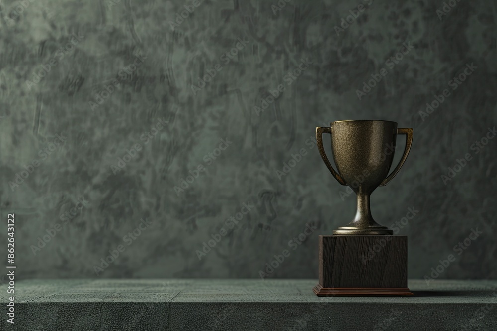 The sporting achievement trophy sits proudly on the podium, symbolizing the prestige and honor of victory in athletic contests. The sporting achievement trophy sits proudly on the podium, symbolizing the prestige and honor of victory in athletic contests.