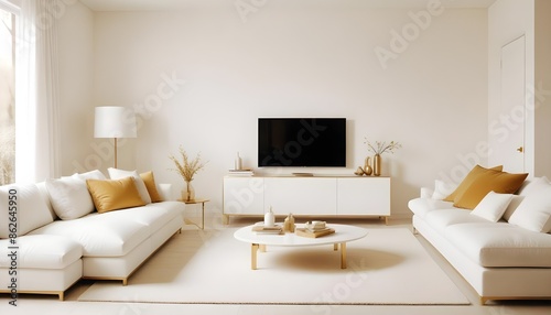 Photo interior modern design room 3d illustration