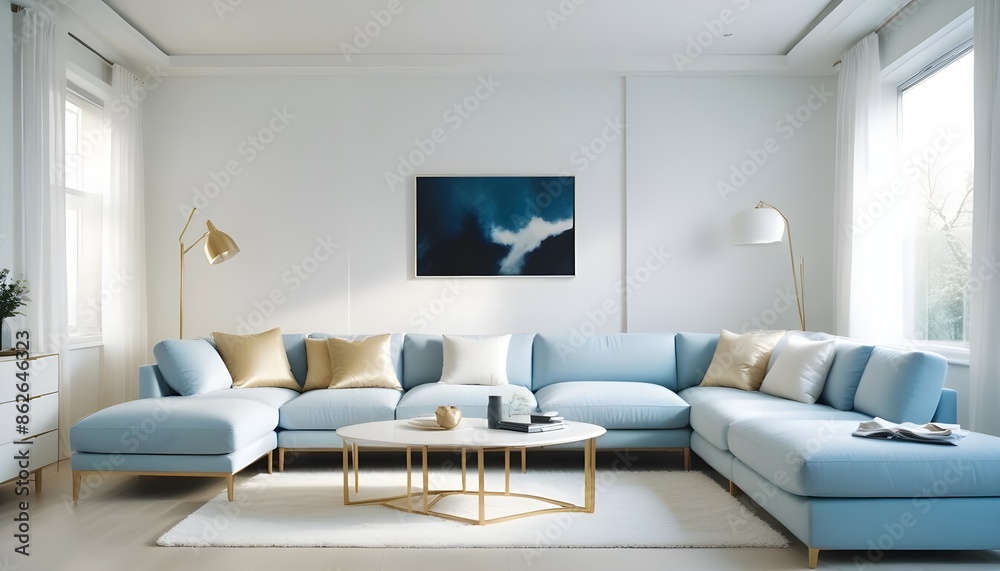 Photo interior modern design room 3d illustration Photo interior modern design room 3d illustration
