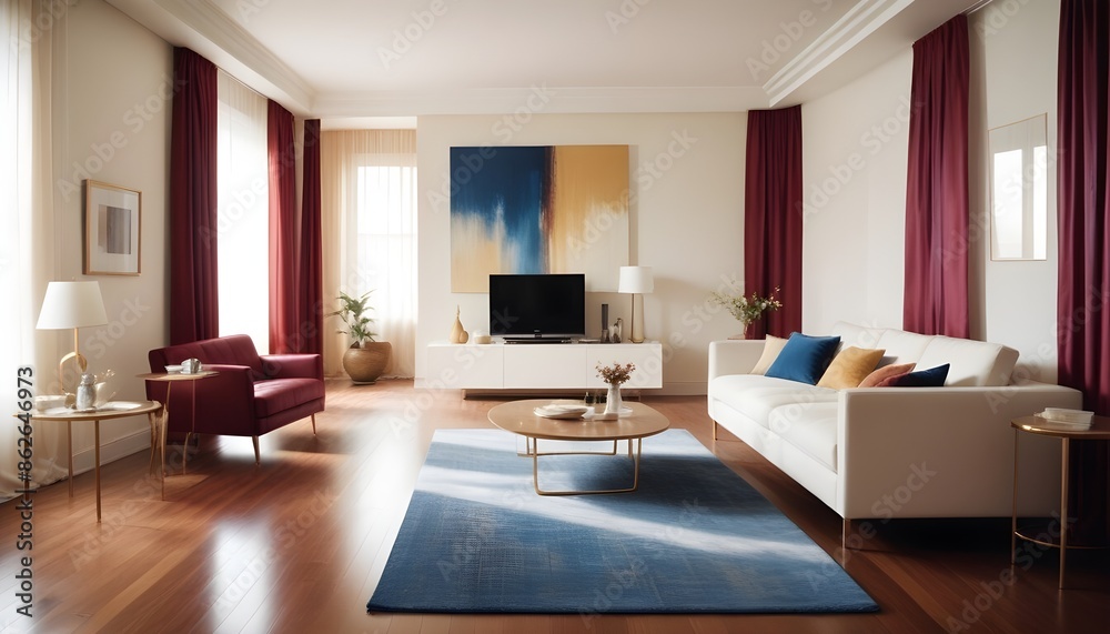 Fototapeta premium Photo interior modern design room 3d illustration