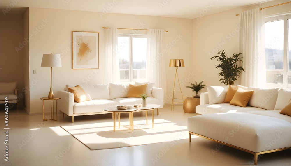 Photo interior modern design room 3d illustration Photo interior modern design room 3d illustration