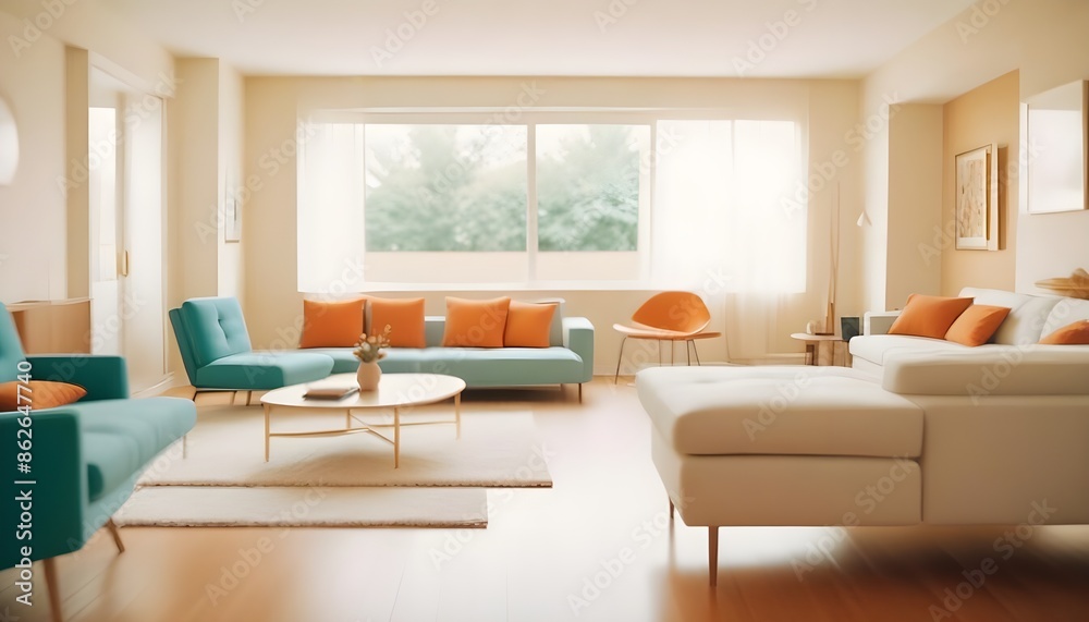 Photo interior modern design room 3d illustration Photo interior modern design room 3d illustration