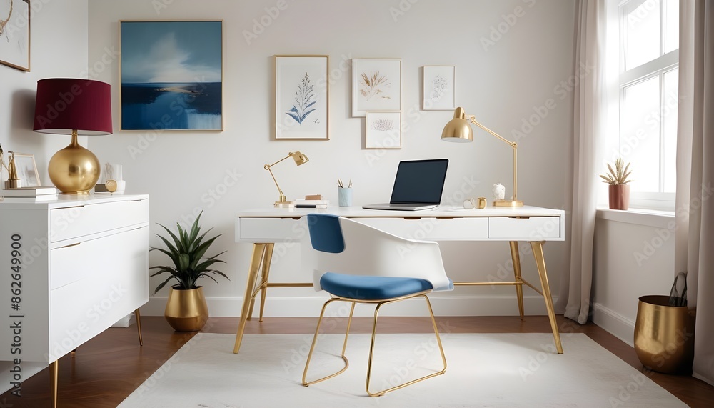 Fototapeta premium Photo interior modern design room 3d illustration