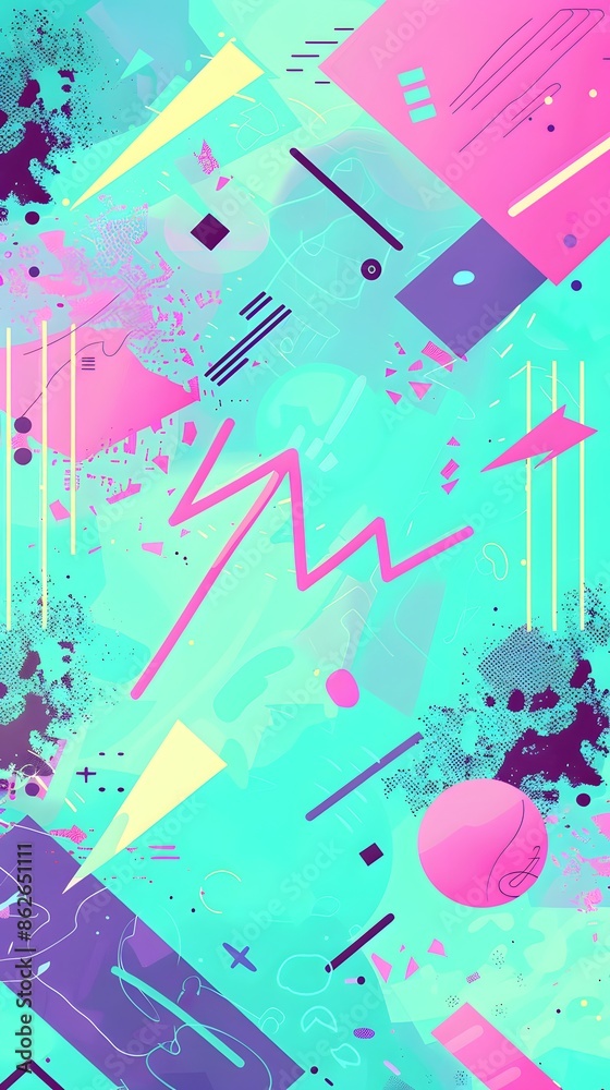 Iced green and magenta cartoon style background Iced green and magenta cartoon style background