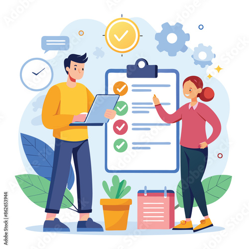 a-flat-illustration-of-a-man-checking-customer.