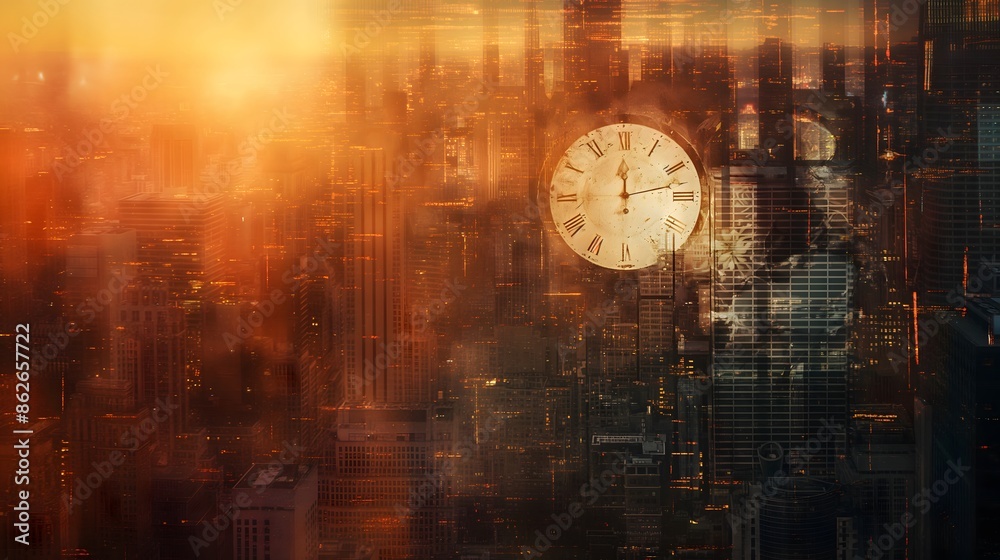 1. A clock ticking down against a backdrop of a bustling cityscape, symbolizing the urgency of limited time in a fast-paced world. 1. A clock ticking down against a backdrop of a bustling cityscape, symbolizing the urgency of limited time in a fast-paced world.