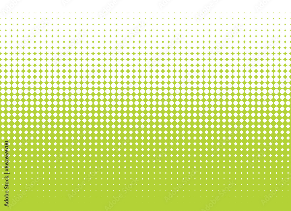 Vector green stars halftone gradient. Comics effect. Isolated on white background Vector green stars halftone gradient. Comics effect. Isolated on white background