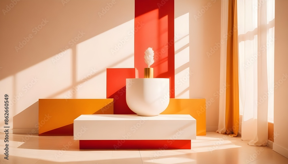 Photo interior modern design room 3d illustration Photo interior modern design room 3d illustration